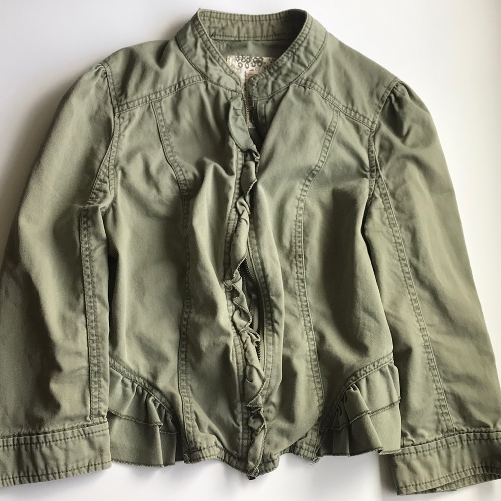 Green Cropped Jacket